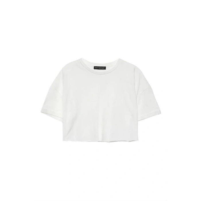 Crop T-Shirt Oversize Beyaz