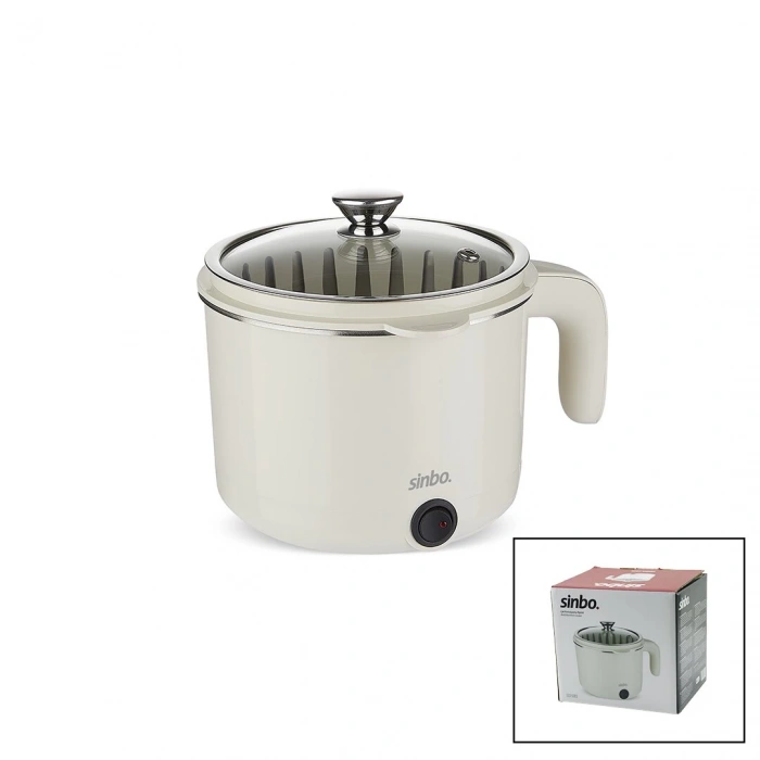 Elektrikli Çok Fonksiyonlu Pişirici Paslanmaz Çelik Tencere 800ml Sco-5063