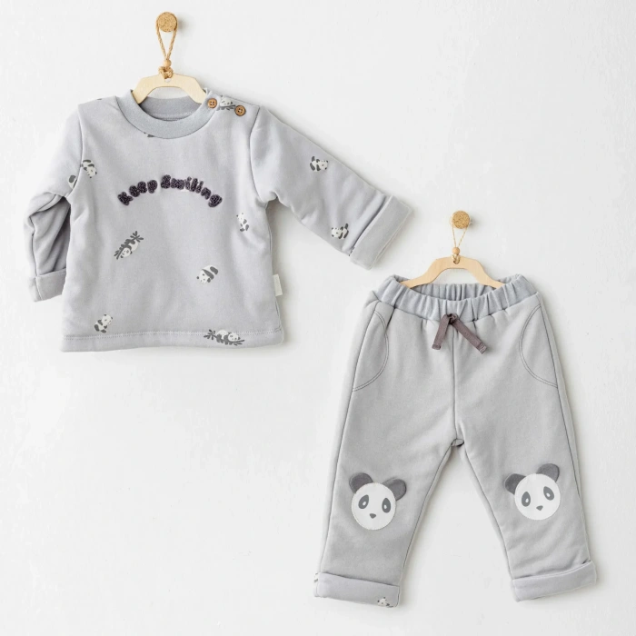 Fiber Keep Smiling 2li Takım Grey