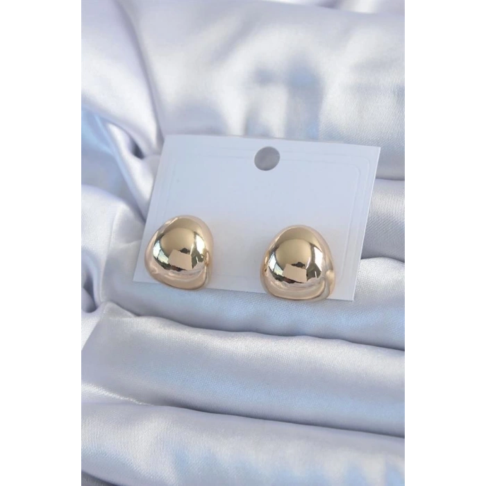 Gold Renk Pirinç Kadın Küpe