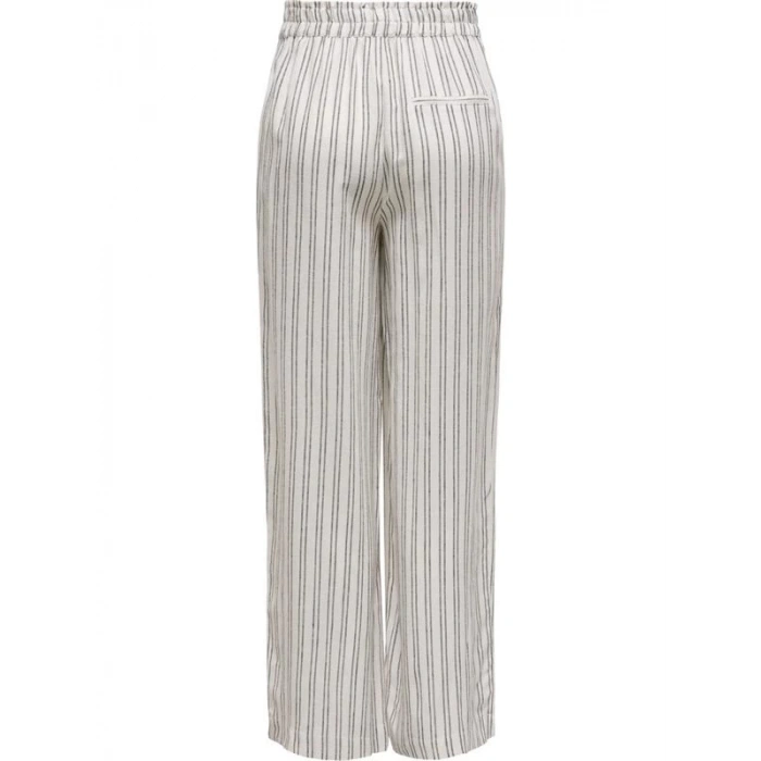 Ham Keten Yüksek Bel Pantolon