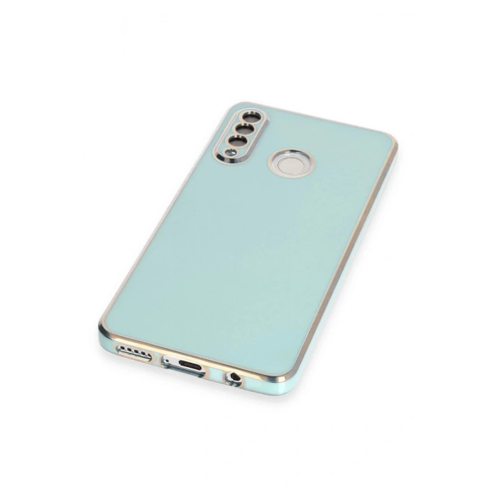 Huawei P30 Lite Kılıf Volet Silikon - Açık Yeşil