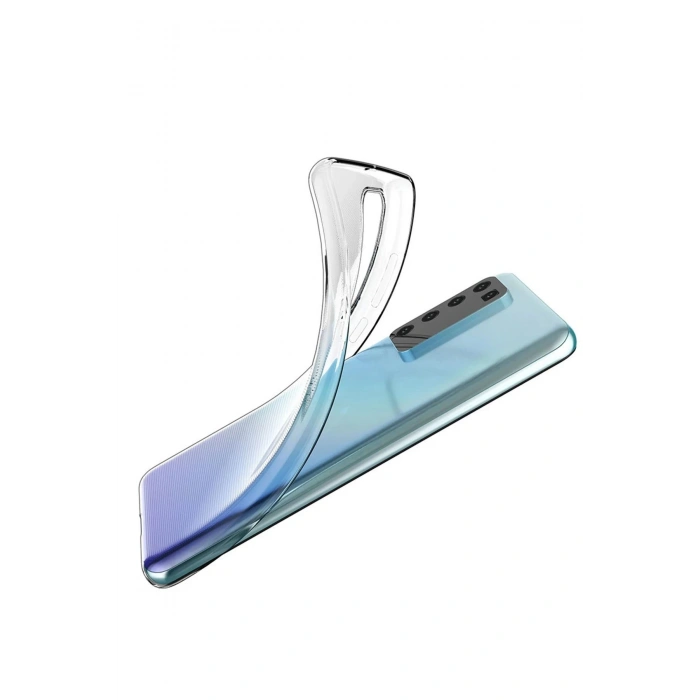 Huawei P40 Kılıf Lüx Şeffaf Silikon - Şeffaf