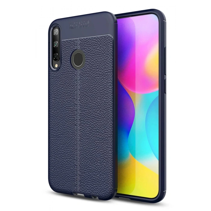 Huawei P40 Lite E Kılıf Auto Focus Kapak - Lacivert
