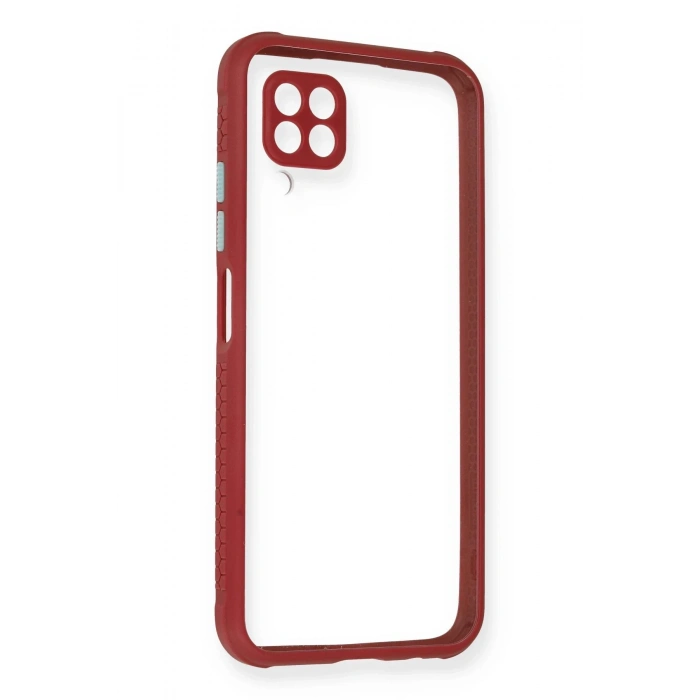 Huawei P40 Lite Kılıf Miami Şeffaf Silikon - Fuşya