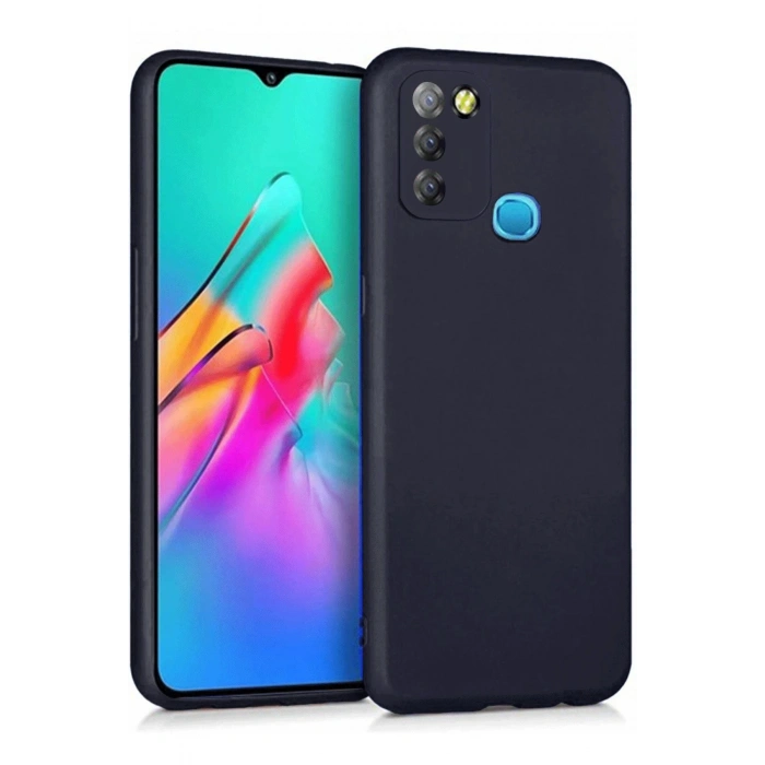 İnfinix Smart 5 Kılıf First Silikon - Siyah