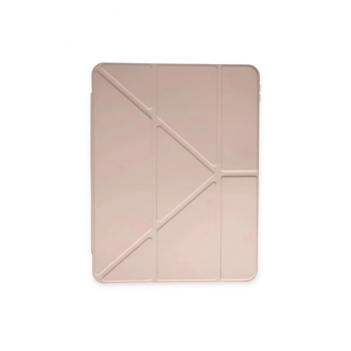 iPad 10.2 (8.nesil) Kılıf Kalemlikli Mars Tablet Kılıfı - Rose Gold