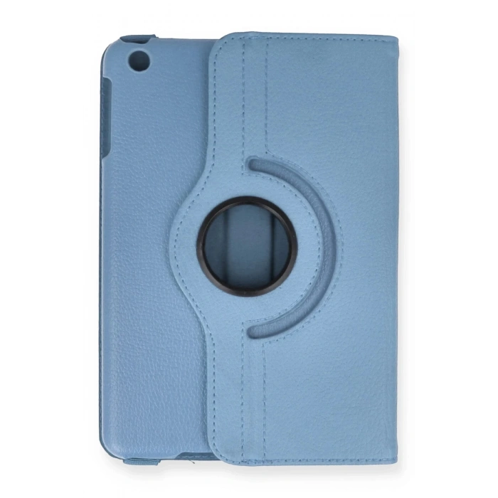 iPad Mini 1 Kılıf 360 Tablet Deri Kılıf - Turkuaz
