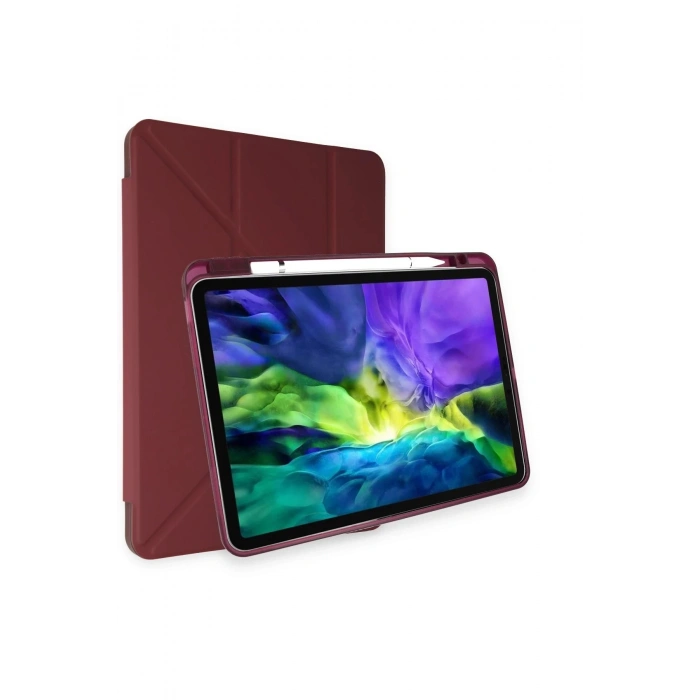 iPad Pro 11 (2018) Kılıf Kalemlikli Mars Tablet Kılıfı - Mor