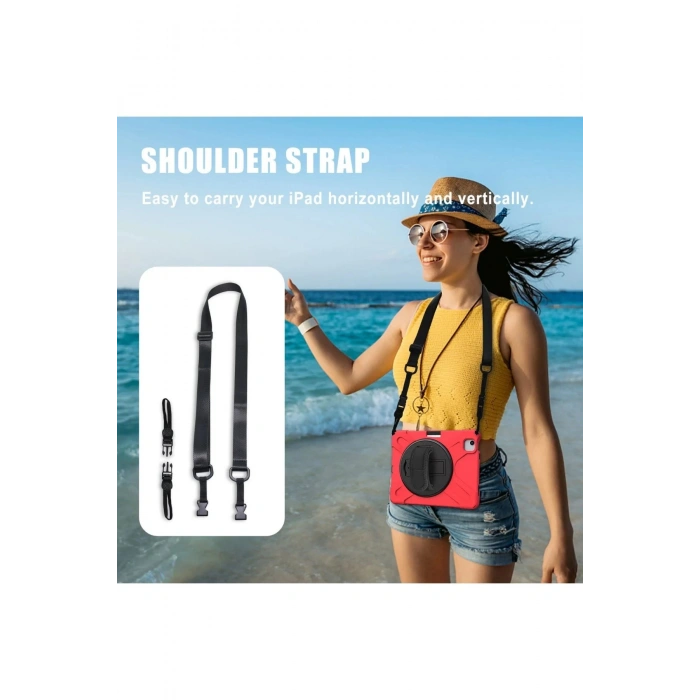 iPad Pro 11 (2020) Kılıf Amazing Tablet Kapak - Kırmızı