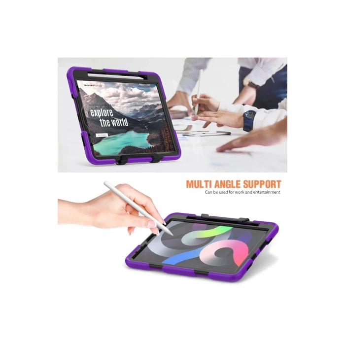 iPad Pro 11 (2020) Kılıf Griffin Tablet Kapak - Mor
