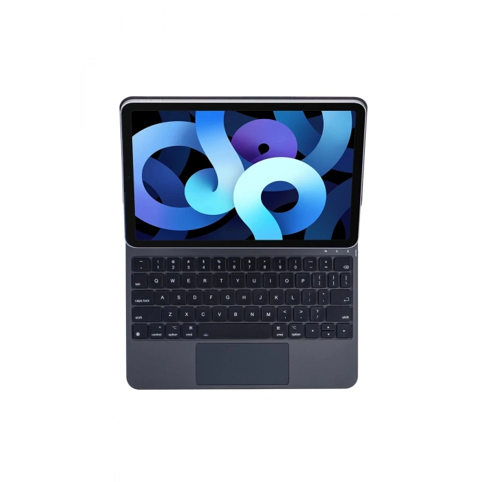 iPad Pro 12.9 (2022) Kılıf X9 Magic Manyetik Klavyeli Tablet Kılıfı - Siyah
