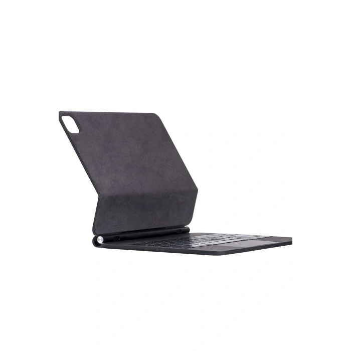 iPad Pro 13 (2024) Kılıf X9P Magic Manyetik Klavyeli Tablet Kılıfı - Siyah