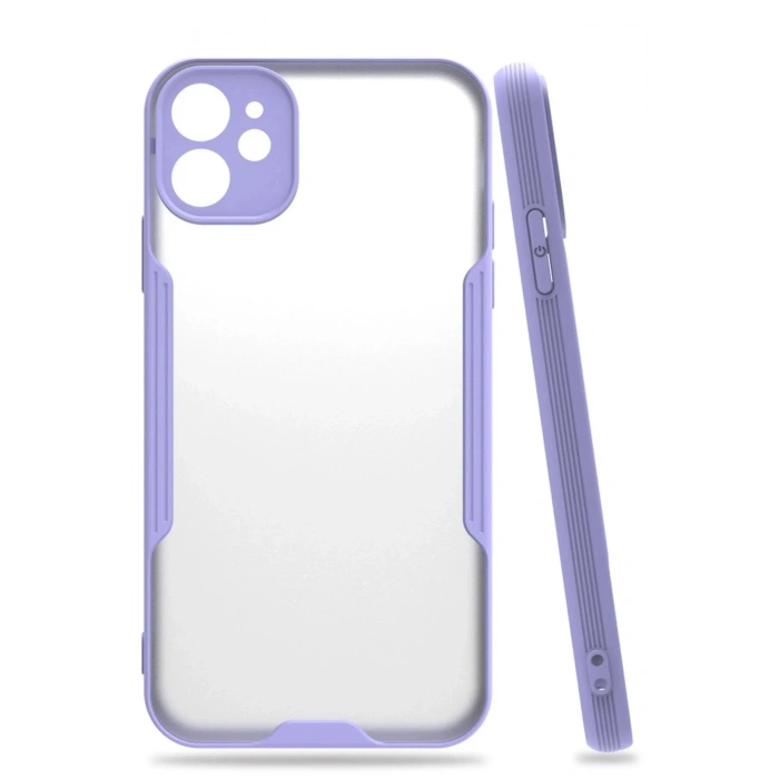 iPhone 11 Kılıf Platin Silikon - Lila
