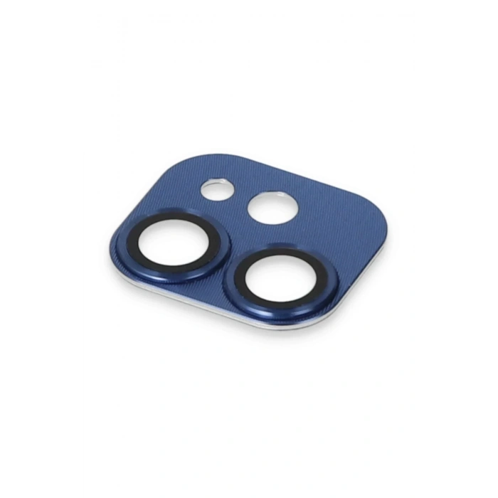 iPhone 11 Pers Alüminyum Kamera Lens - Lacivert