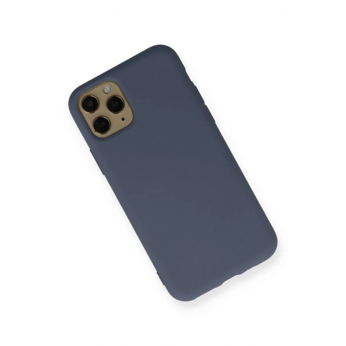 iPhone 11 Pro Kılıf Nano içi Kadife Silikon - Gri