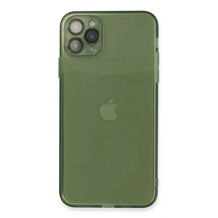 iPhone 11 Pro Max Kılıf Fly Lens Silikon - Yeşil