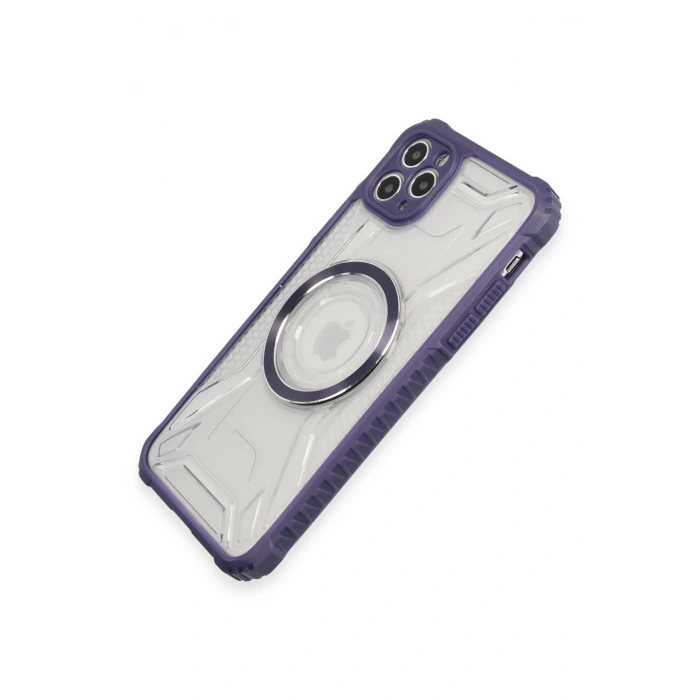 iPhone 11 Pro Max Kılıf Prag Magneticsafe Kapak - Derin Mor