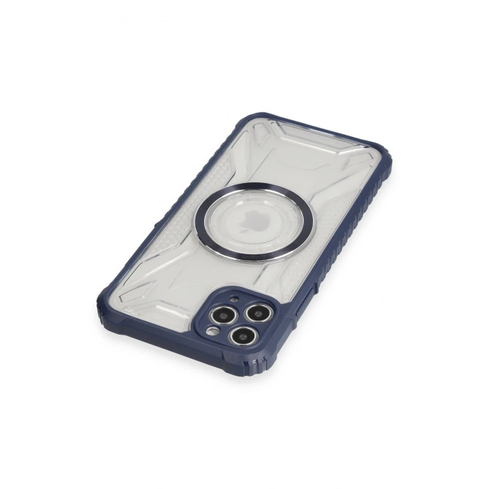 iPhone 11 Pro Max Kılıf Prag Magneticsafe Kapak - Lacivert