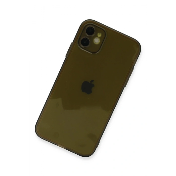 iPhone 12 Kılıf Fly Lens Silikon - Siyah