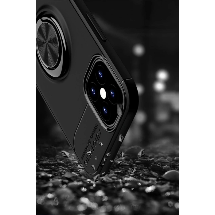 iPhone 12 Mini Kılıf Range Yüzüklü Silikon - Mavi