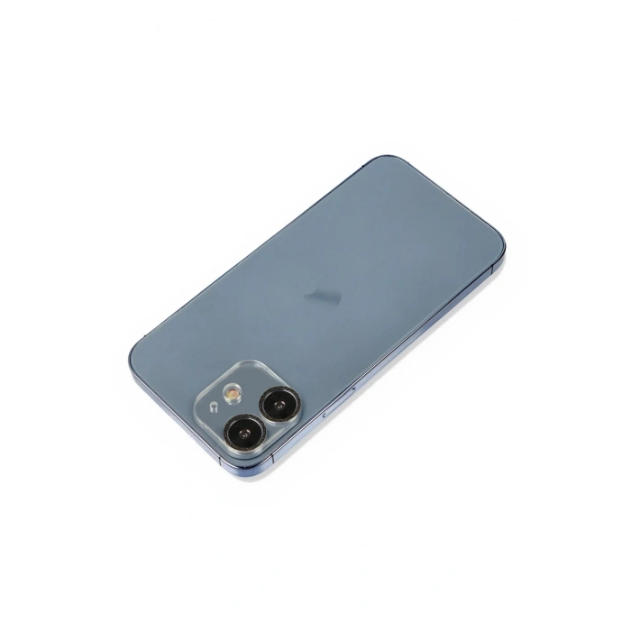 iPhone 12 Mini Shine Kamera Lens Koruma Cam - Siyah