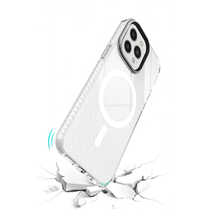 iPhone 12 Pro Max Kılıf Beta Magneticsafe Silikon - Şeffaf