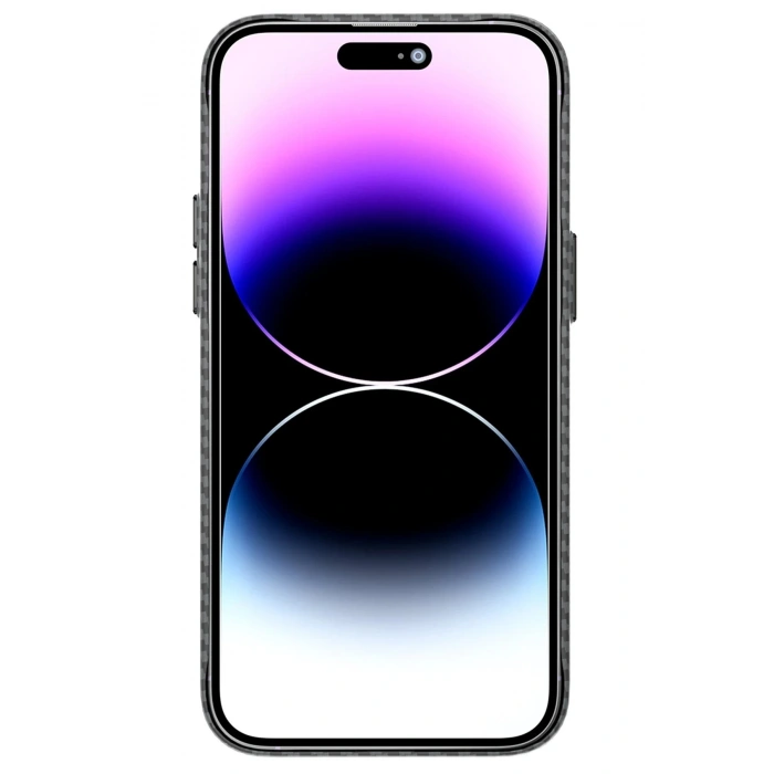 iPhone 12 Pro Max Kılıf Mekanik Magsafe Kapak - Füme - 3