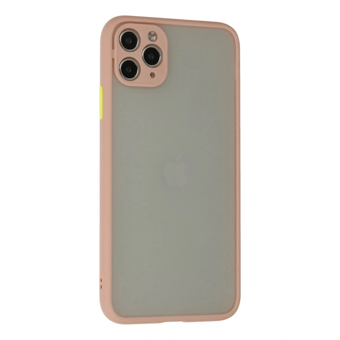iPhone 12 Pro Max Kılıf Montreal Silikon Kapak - Pembe