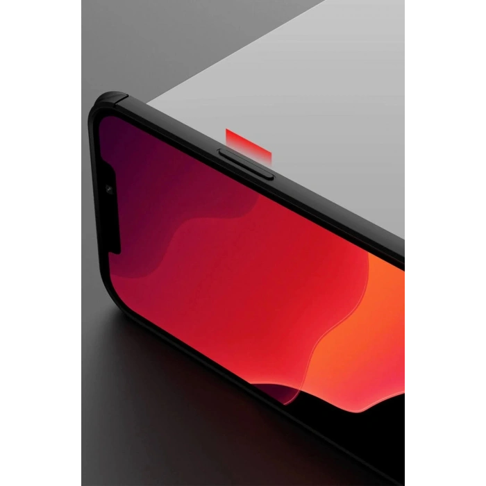 iPhone 12 Pro Max Kılıf Range Yüzüklü Silikon - Kırmızı