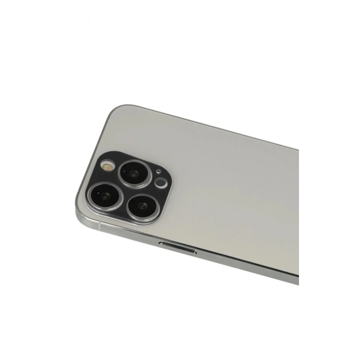 iPhone 12 Pro Rainbow Kamera Lens Koruma Cam - Siyah