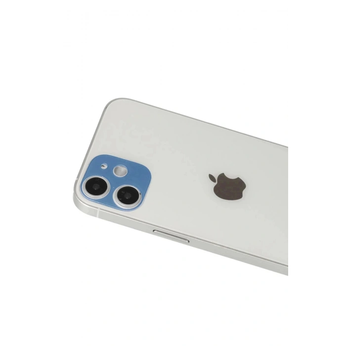 iPhone 12 Rainbow Kamera Lens Koruma Cam - Mavi