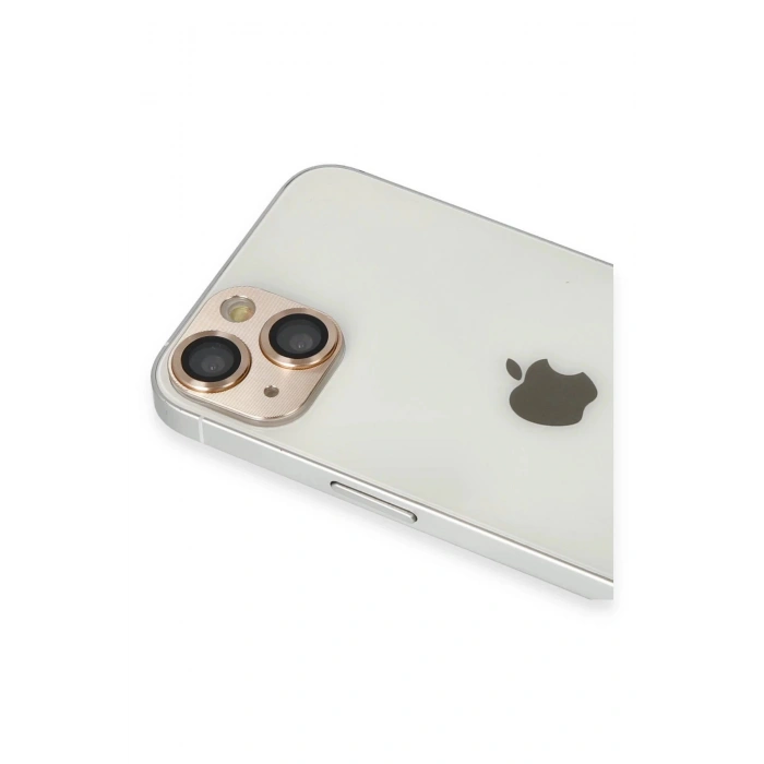 iPhone 13 Pers Alüminyum Kamera Lens - Gold