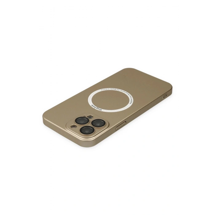 iPhone 13 Pro Kılıf Jack Magneticsafe Lens Silikon - Gold