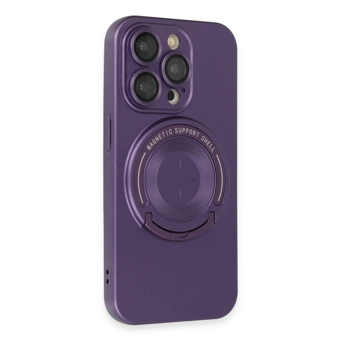 iPhone 13 Pro Kılıf Lukka Magneticsafe Kapak - Derin Mor