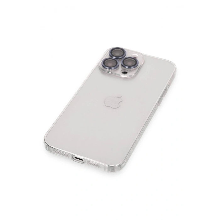 iPhone 13 Pro Kılıf Luko Lens Silikon - Sierra Blue