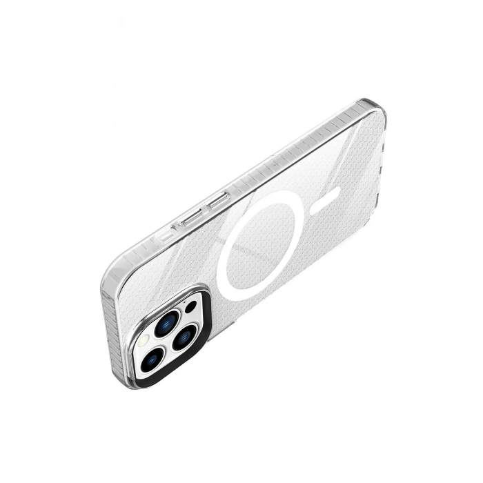 iPhone 13 Pro Max Kılıf Beta Magneticsafe Silikon - Şeffaf