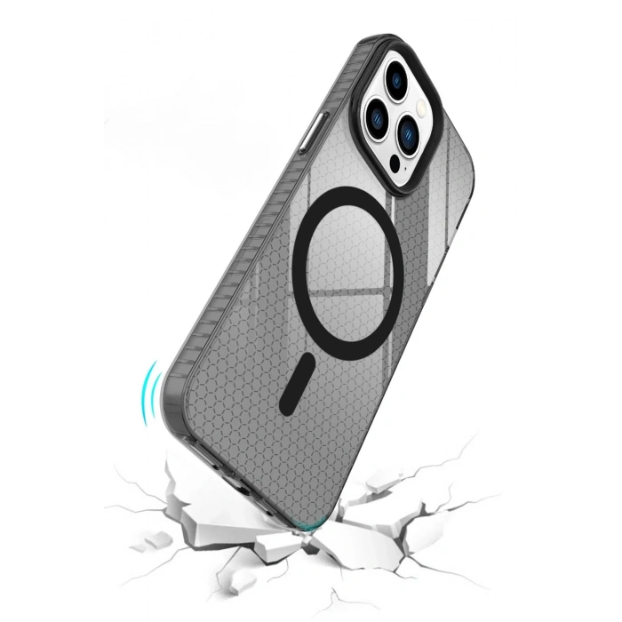 iPhone 13 Pro Max Kılıf Beta Magneticsafe Silikon - Siyah