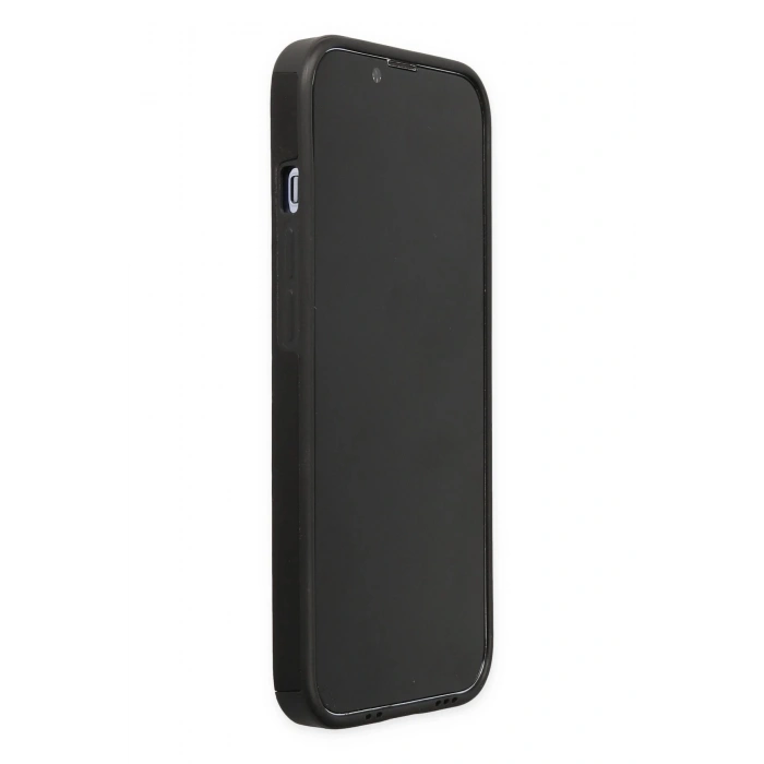 iPhone 13 Pro Max Kılıf Mega Standlı Silikon - Siyah