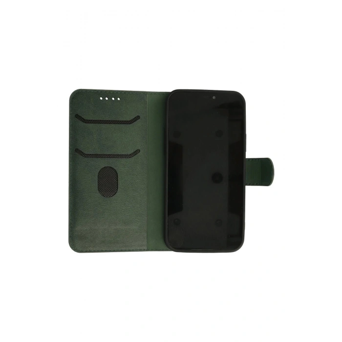 iPhone 13 Pro Max Kılıf Trend S Plus Kapaklı Kılıf - Yeşil