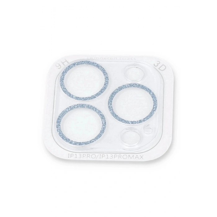 iPhone 13 Pro Max Shine Kamera Lens Koruma Cam - Sierra Blue