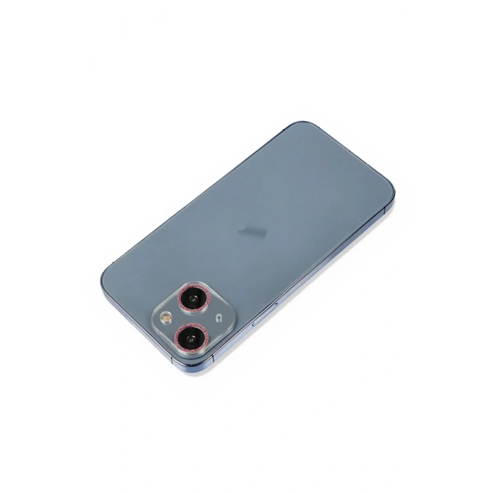 iPhone 13 Shine Kamera Lens Koruma Cam - Pembe