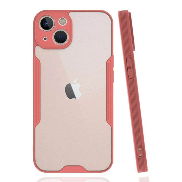 iPhone 14 Plus Kılıf Platin Silikon - Pembe