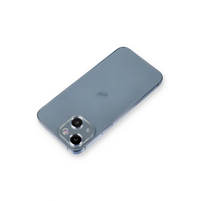 iPhone 14 Plus Metal Kamera Lens Koruma Cam - Sierra Blue