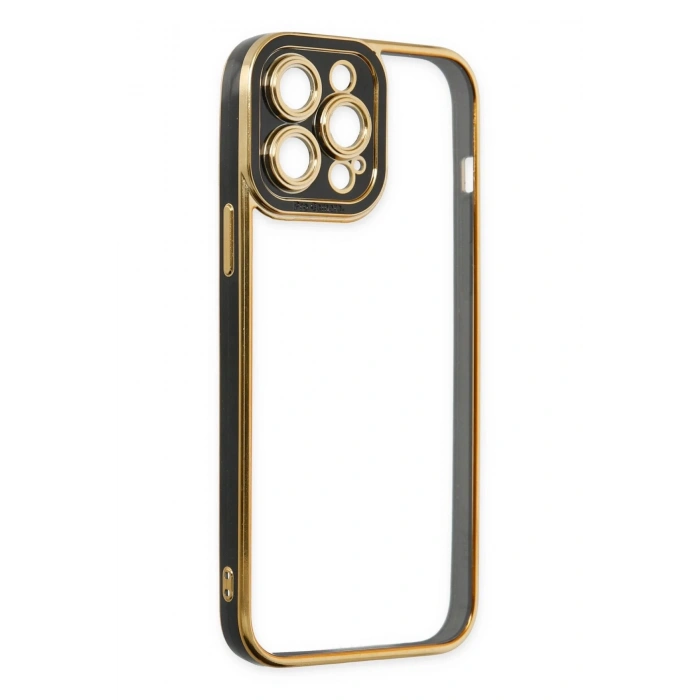 iPhone 14 Pro Kılıf Liva Lens Silikon - Siyah