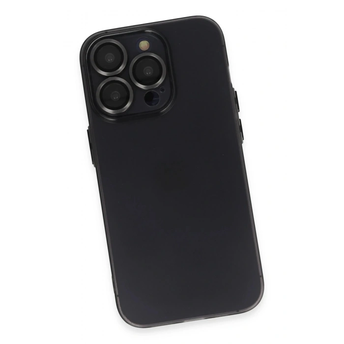 iPhone 14 Pro Kılıf Luko Lens Silikon - Siyah