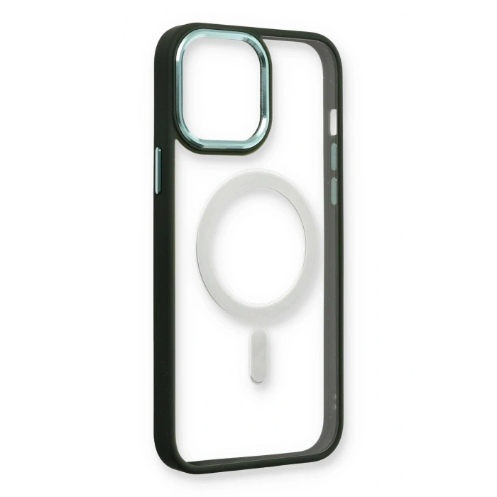 iPhone 14 Pro Max Kılıf Room Magneticsafe Silikon - Köknar Yeşili