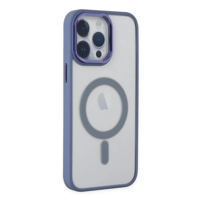 iPhone 14 Pro Max Kılıf Room Magneticsafe Silikon - Sierra Blue