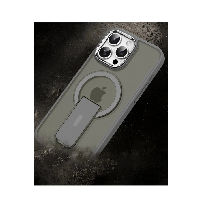 iPhone 14 Pro Tork Magsafe Standlı Kapak - Lila