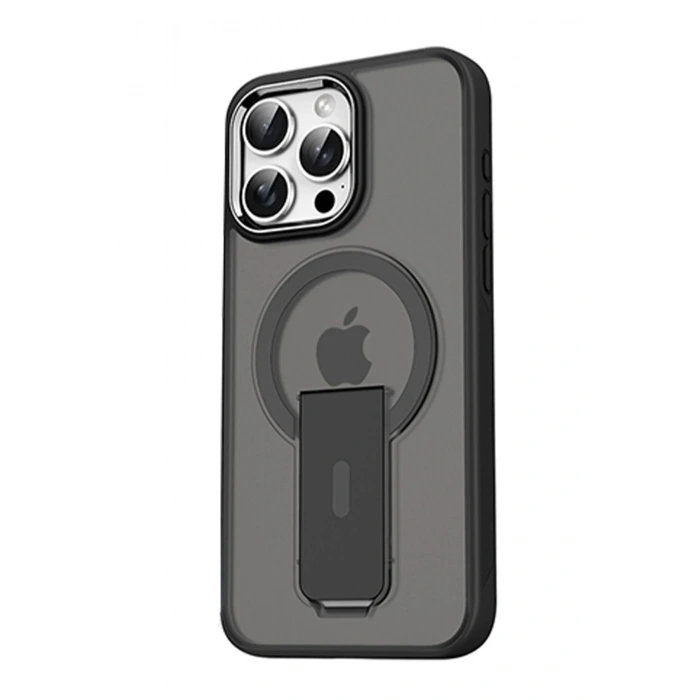 iPhone 14 Pro Tork Magsafe Standlı Kapak - Siyah